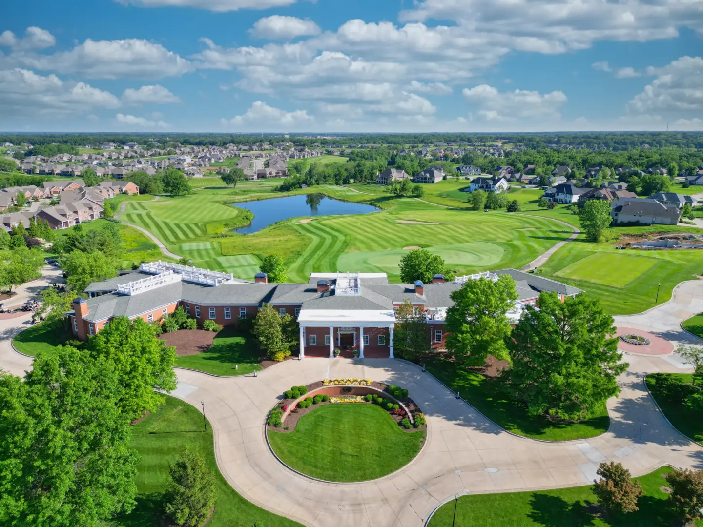 Drone Style Picture of a large manor